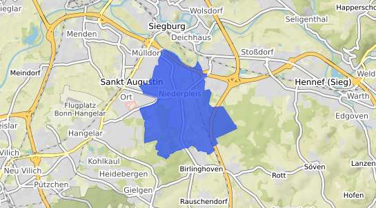 Bodenrichtwertkarte Sankt Augustin Niederpleis